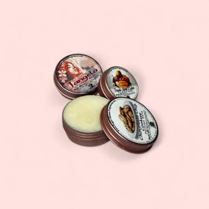 INFO ONLY: About Our Perfume Balm | Solid Perfume | Luxury Butters & Luxury Oils | .5oz Petite | 1oz Lavish  | Compact Perfume