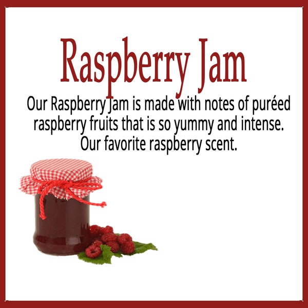 Raspberry Jam - Body Butter, Body Cream, Hair Perfume, Body Spray, Body Mist, Body Oil, Gourmand, Perfume, Fragrance