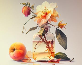 Melocotón Madreselva - Dulce, fresco y armonioso - Floral y primaveral - Perfume, manteca corporal, perfume para el cabello, spray corporal, aceite corporal, bruma corporal