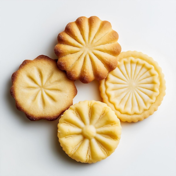 Galletas de mantequilla danesas: mantecosas, dulces y deliciosas que se deshacen en la boca. Bruma corporal, aceite corporal, perfume.