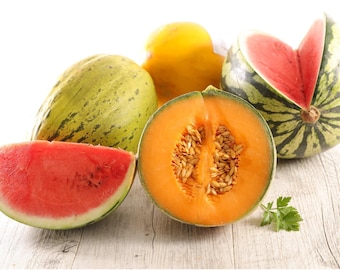 Journée Melon-choly - Quand vous avez besoin d'une journée fruitée au melon - Beurre corporel, crème pour le corps, parfum pour cheveux, brume corporelle, huile corporelle