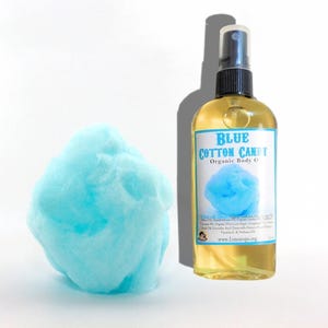 Barbe à papa bleue - Parfum gourmand - Brume parfumée sucrée, Huile corporelle image 1