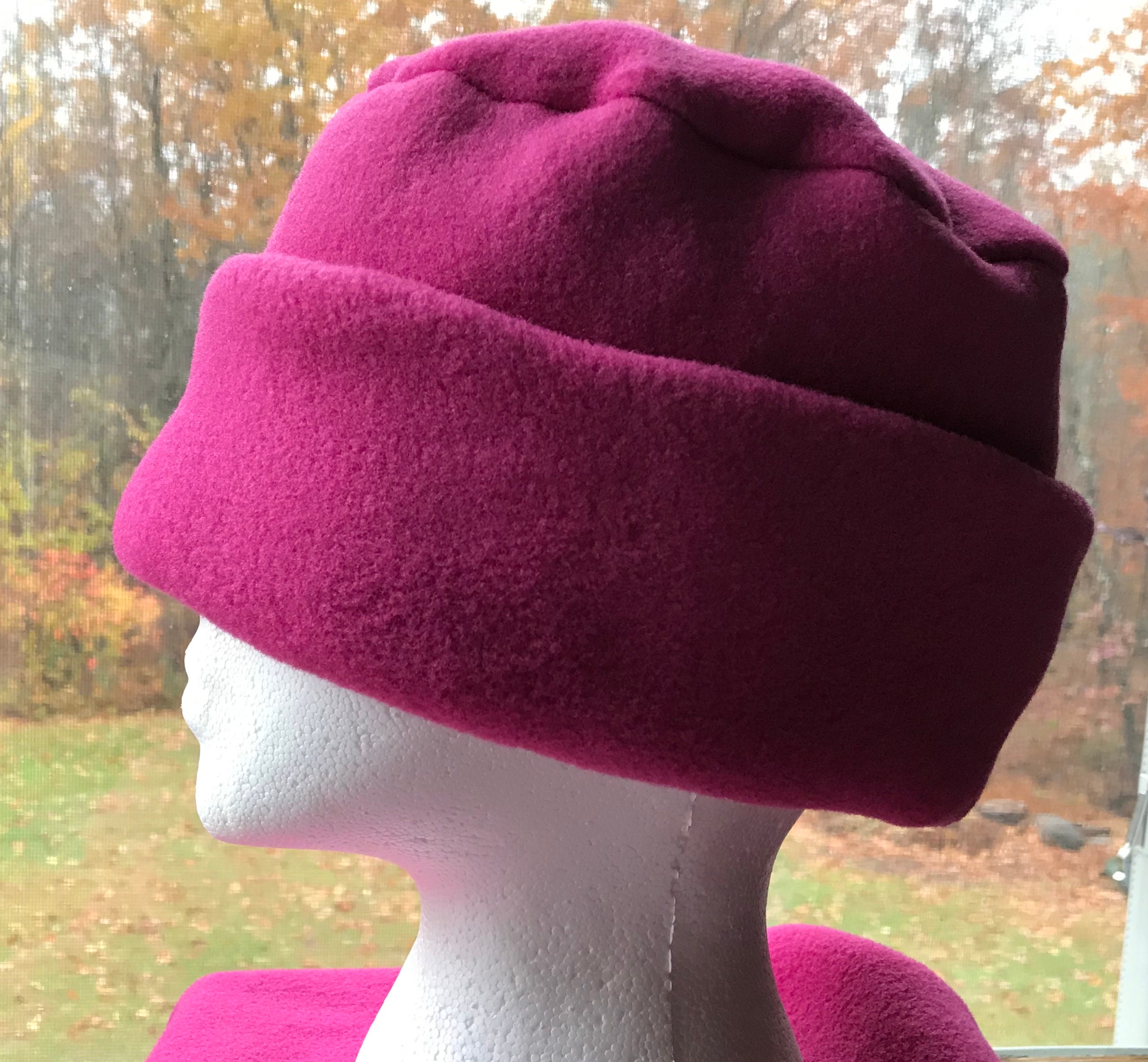 Womens Fleece Brim Hat Etsy