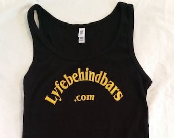 Natanic's "Lyfebehind Bars" tank top.  Single running, very limited supply!