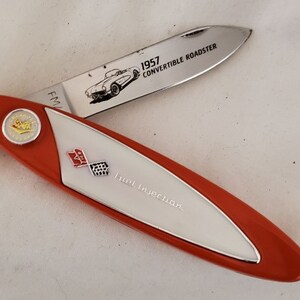 1957 Corvette Roadster - Franklin Mint Collector Knife (N0889) - Etsy
