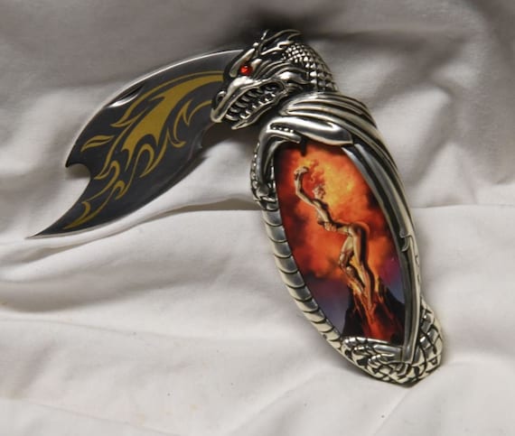 Franklin Mint - Boris Vallejo Dragon / Fantasy Girl 