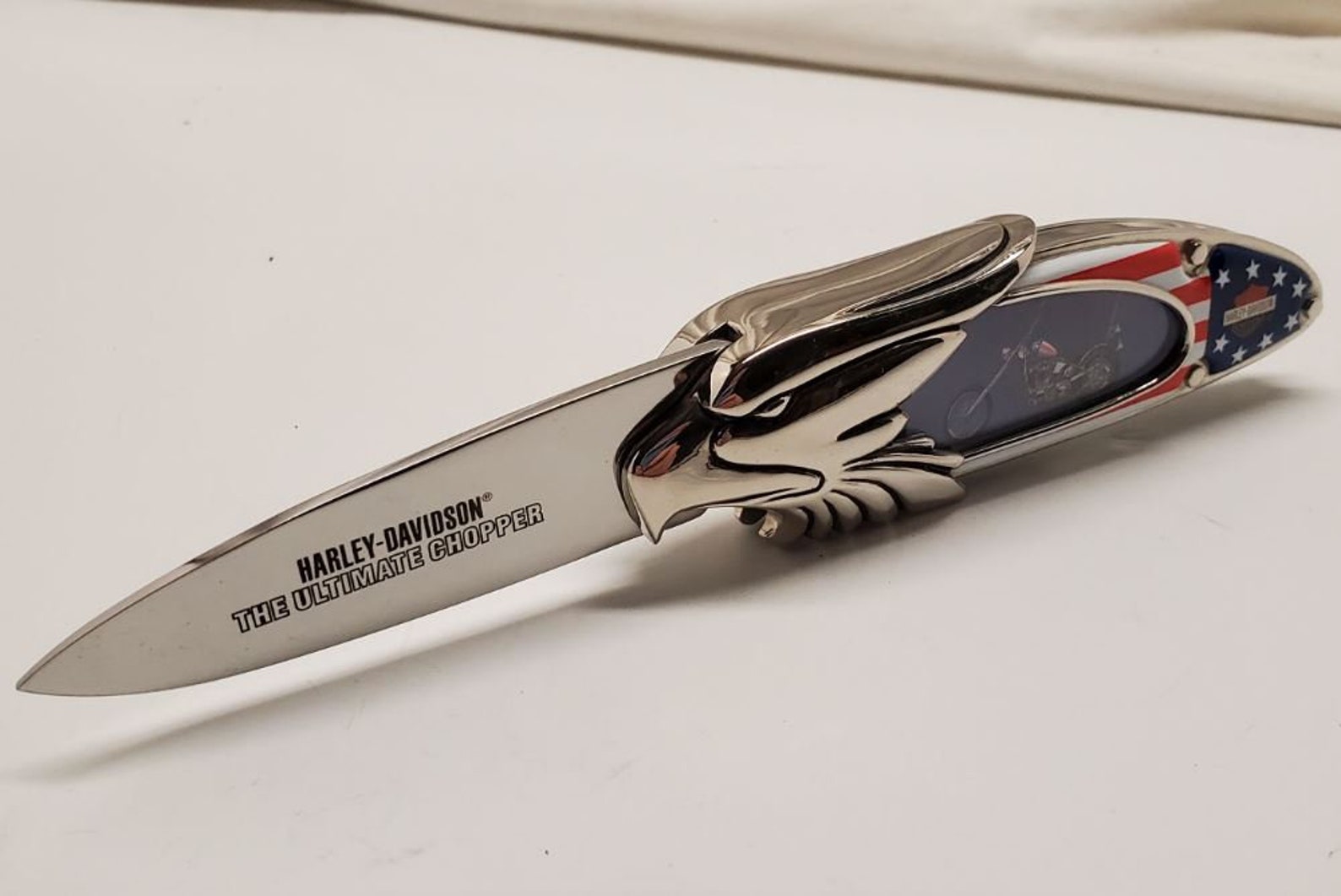 The Ultimate Chopper (captain America Bike) Collectors Knife From Easy ...
