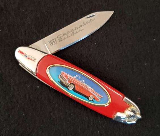 1957 Chevy Belair Convertible - Franklin Mint Collector Knife