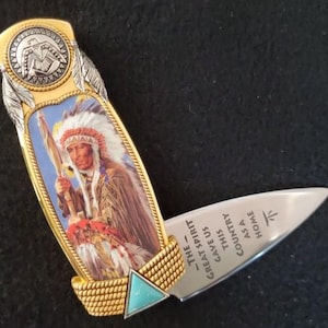 Chief Crazy Horse collectors knife (N0960_a)