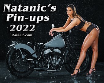 Natanic&#39;s Pin-ups 2022 calendar and cover poster combo!