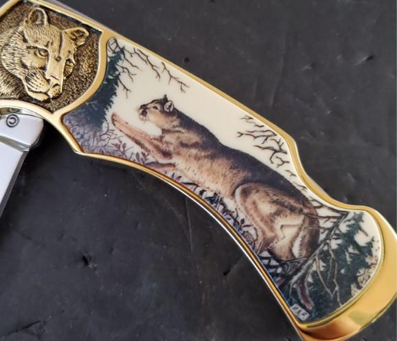 ナポレオン皇帝の儀礼刀　1933Franklin Mint フランクリンミント社 Mountain Lion Collectors Knife by the Franklin Mint (N1966) - Etsy