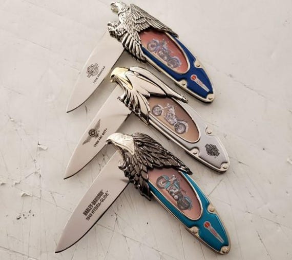 Lot of 3 Harley Davidson Collector's Knife by the Franklin Mint