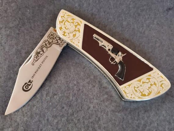 Colt 1849 Pocket Revolver Collector Knife (N1381) - Etsy