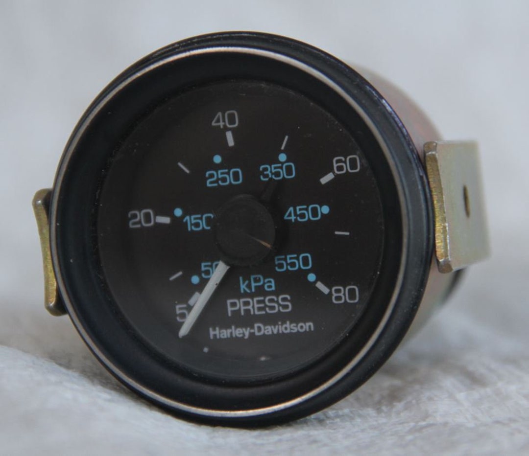 NOS Vintage Harleydavidson Oil Pressure Gauge Great Collectible Etsy
