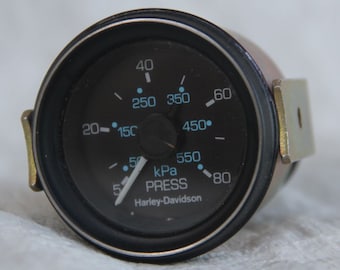 NOS Vintage Harley-Davidson oil pressure gauge!  Great Collectible!