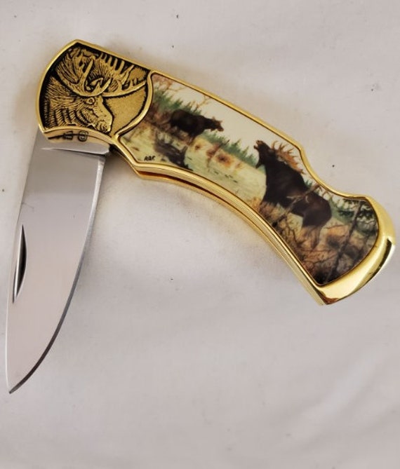 Moose Collectors Knife by the Franklin Mint (N0839) - Etsy