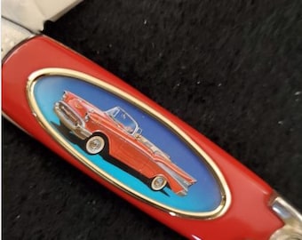 1957 Chevy Belair Convertible - Franklin Mint Collector Knife