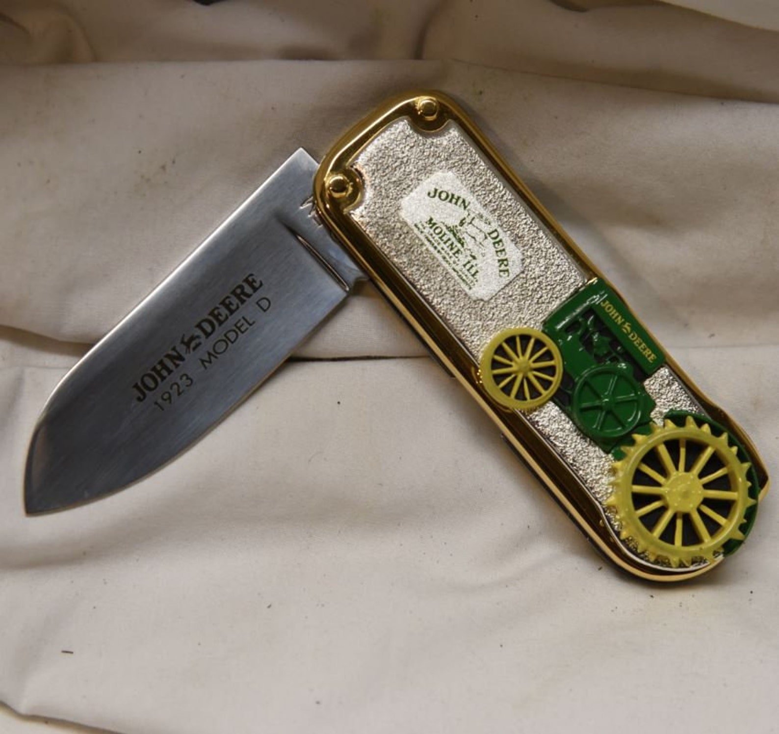 John Deere Tractor 1923 Model D Collectors Pocket Knife Etsy