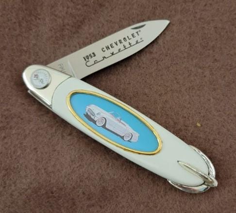 1953 Chevy Corvette Convertible - Franklin Mint Collector Knife