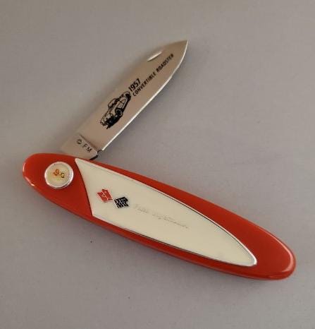 1957 Corvette Roadster - Franklin Mint Collector Knife (N2485) - Etsy