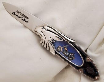 Harley-Davidson Heritage Softail collector's knife by the Franklin Mint - Officially Licensed Product (N0724)