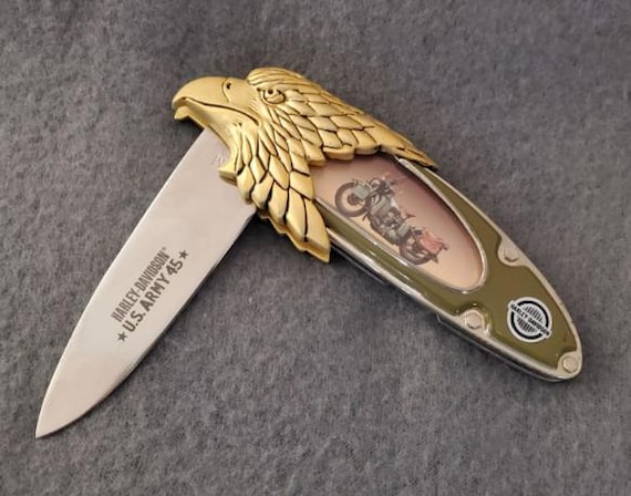Harley-davidson U.S. ARMY 45 C.i. Flathead WLA Collector's Knife