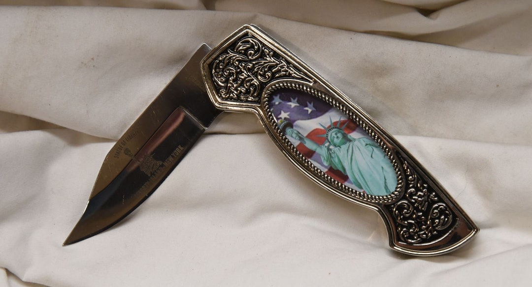 Statue of Liberty Commemorative Collectors Pocket Knife Etsy
