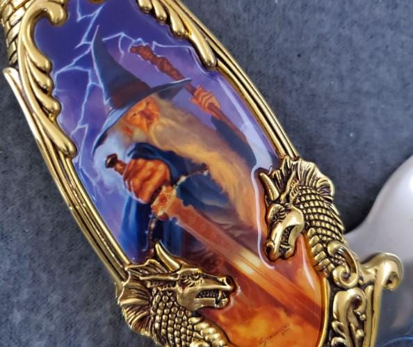 Franklin Mint - Gandalf the Wizard Collectors Knife (N1483) - Etsy