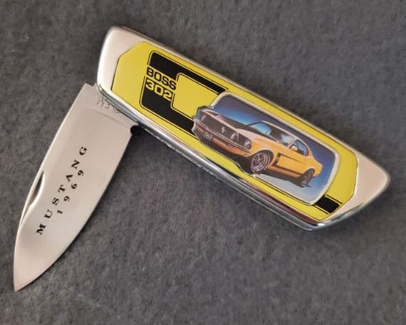 1969 Boss 302 Mustang - Franklin Mint Collector Knife (N1369) - Etsy