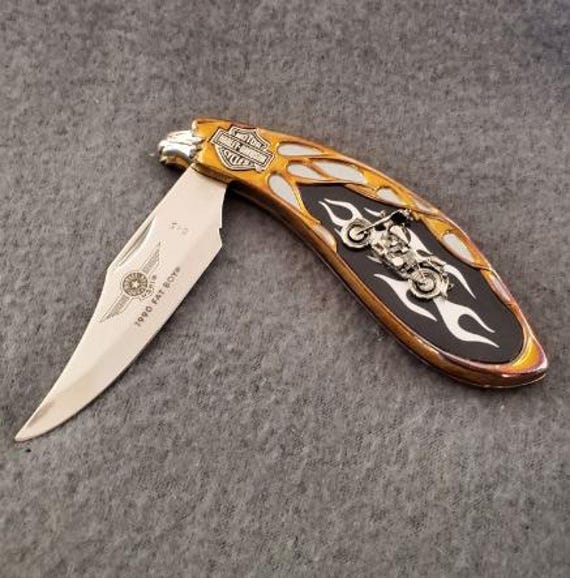 Harley-davidson Wheels of Fire - Fatboy Collector's Knife by the