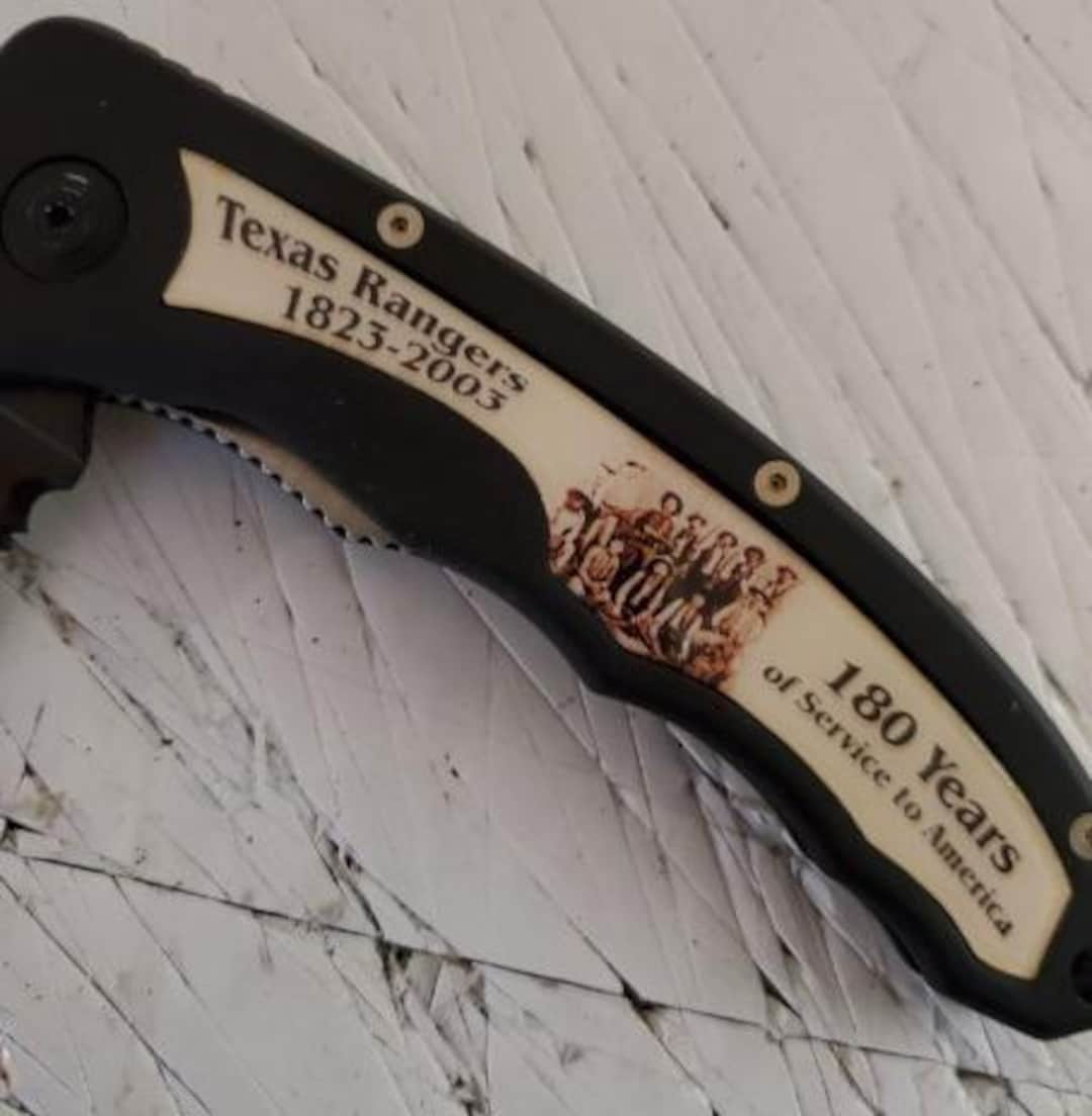 Smith & Wesson Texas Rangers Tribute Pocket Knife Knife (N2200) - Etsy