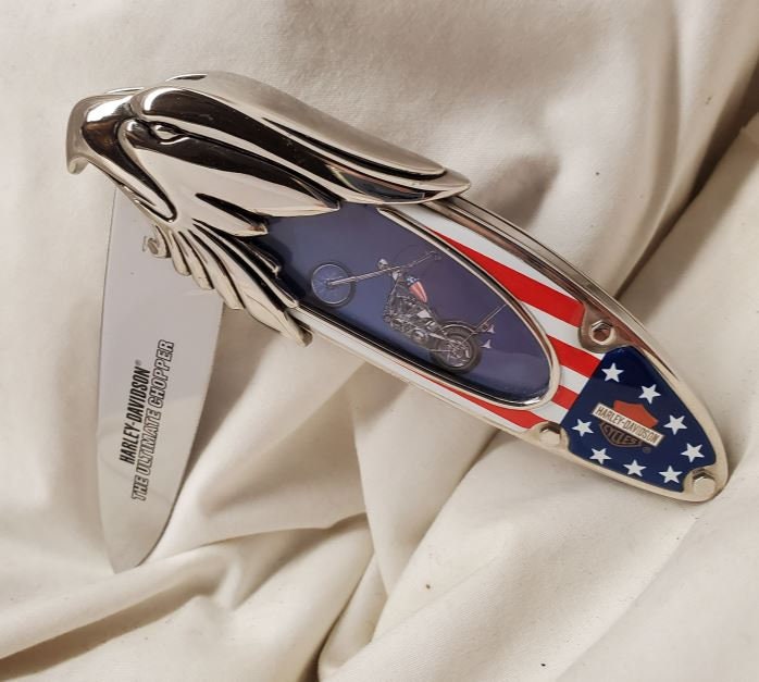 The Ultimate Chopper (captain America Bike) Collectors Knife From