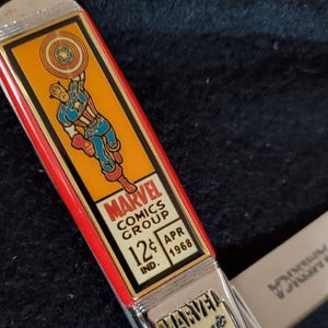 Captain America Collectors Pocket Knife (N1569) - Etsy