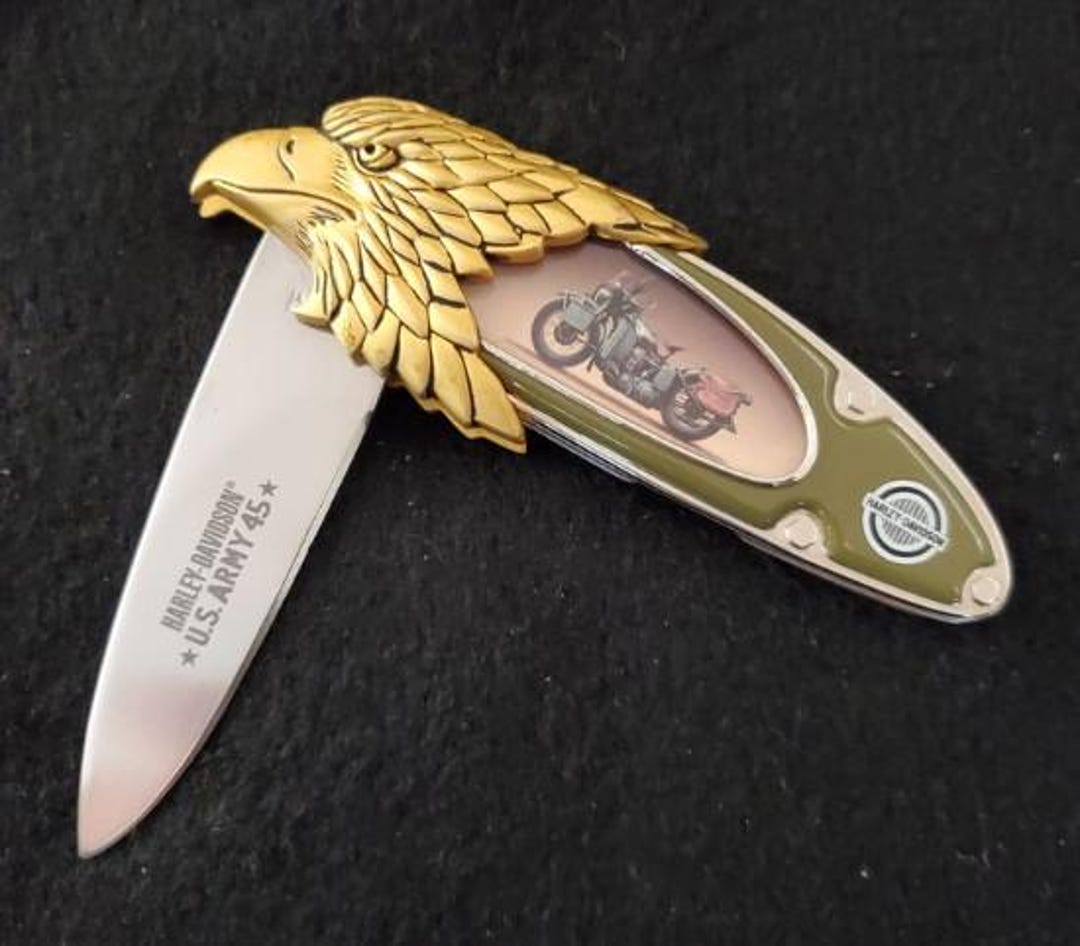 Harley-davidson U.S. ARMY 45 C.i. Flathead WLA Collector's Knife