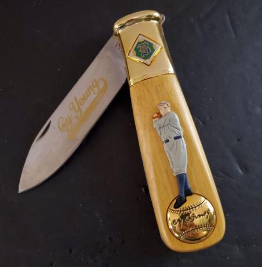 STIK 貴重 Cy Young Collectors Knife by the Franklin Mint (N1820) - Etsy
