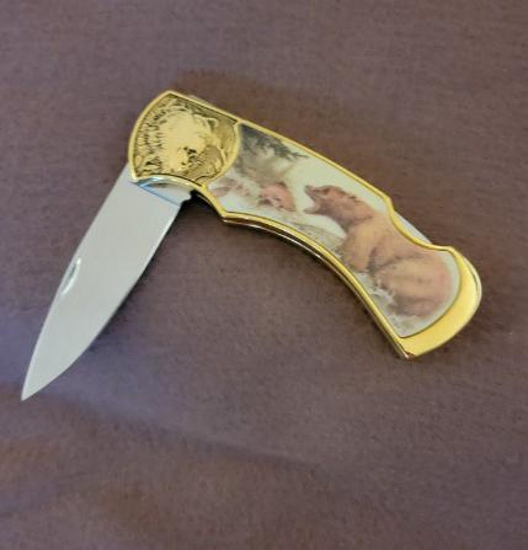 Grizzly Bear Collectors Knife by the Franklin Mint (N1173) - Etsy