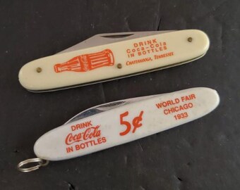 Coca-cola Coke - Lot of 2 - Collector Pocket Knives (N1867) - Etsy