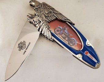 Harley-Davidson 1948 Panhead (first year) collector's knife by the Franklin Mint - Officially Licensed Product (N0849)