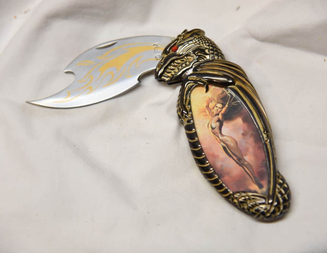 Franklin Mint - Boris Vallejo Dragon / Fantasy Girl 