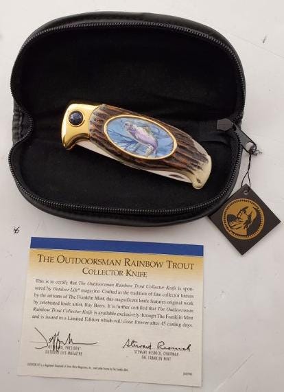 Rainbow Trout Collectors Knife by the Franklin Mint (N1007) - Etsy