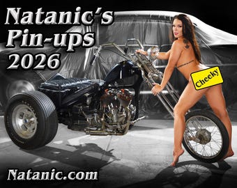 Natanic's Pin-ups 2026 calendar and cover poster combo!