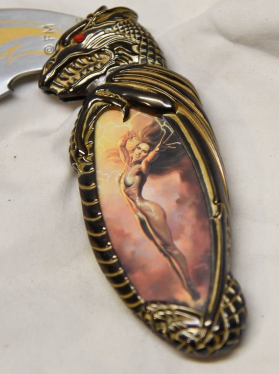 Franklin Mint - Boris Vallejo Dragon / Fantasy Girl 