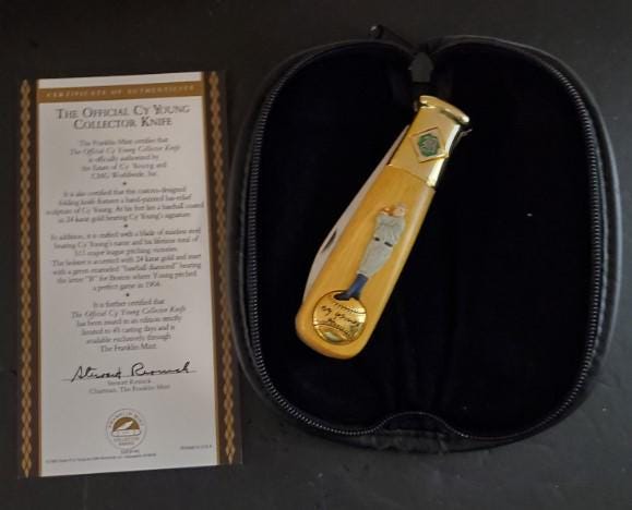 Cy Young Collectors Knife by the Franklin Mint (N1820) - Etsy