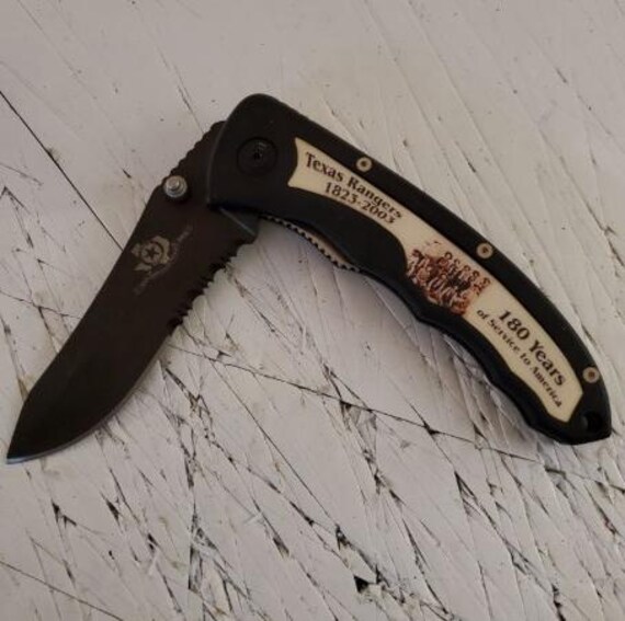 Smith & Wesson Texas Rangers Tribute Pocket Knife Knife (N2200) - Etsy