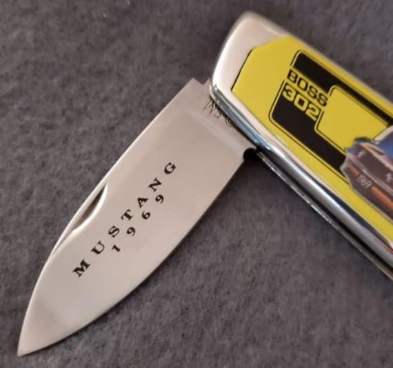 1969 Boss 302 Mustang - Franklin Mint Collector Knife (N1369) - Etsy