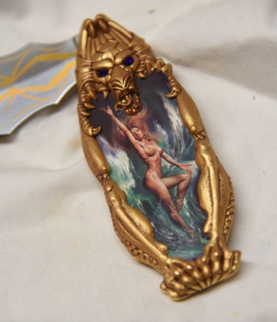 Franklin Mint - Boris Vallejo Dragon / Fantasy Girl 