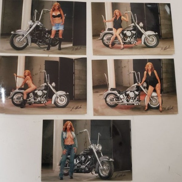 5 different 4x6 inch photo from Natanic's archives! - Blue Jeans and Fishnets! #6