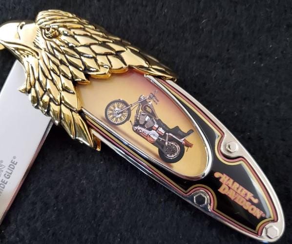 Harley-davidson Dyna Wide Glide Collector's Knife by the Franklin