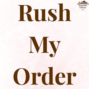 TILLÄGG Rush My Order Keepsake Library Co Digital Collage