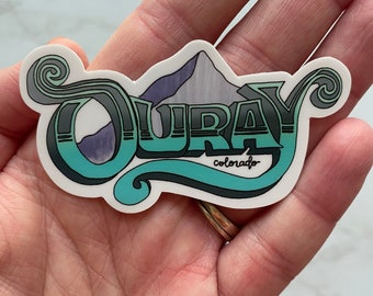 Ouray Colorado Sticker, Waterproof Weather Resistant Decal